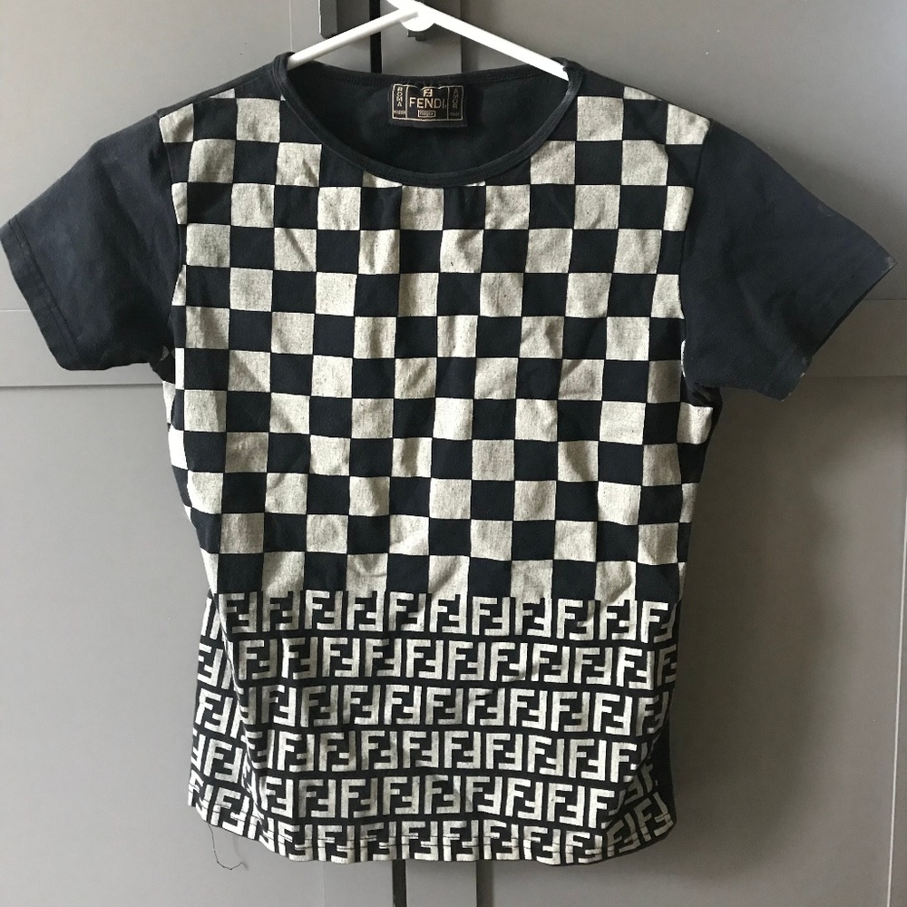 Vintage Womens Fendi T-Shirt Small